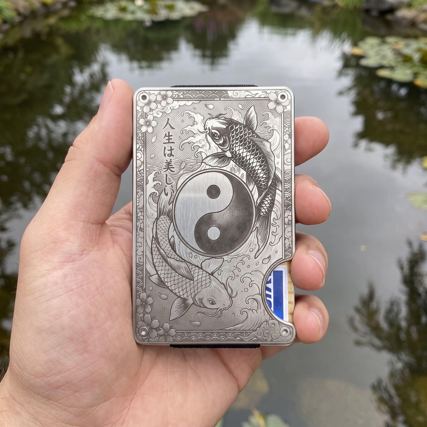 Moxxley MX-412 minimalist metal card holder – slim wallet, gift for men