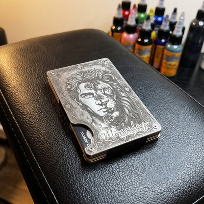 Moxxley MX-402 minimalist metal card holder – slim wallet, gift for men