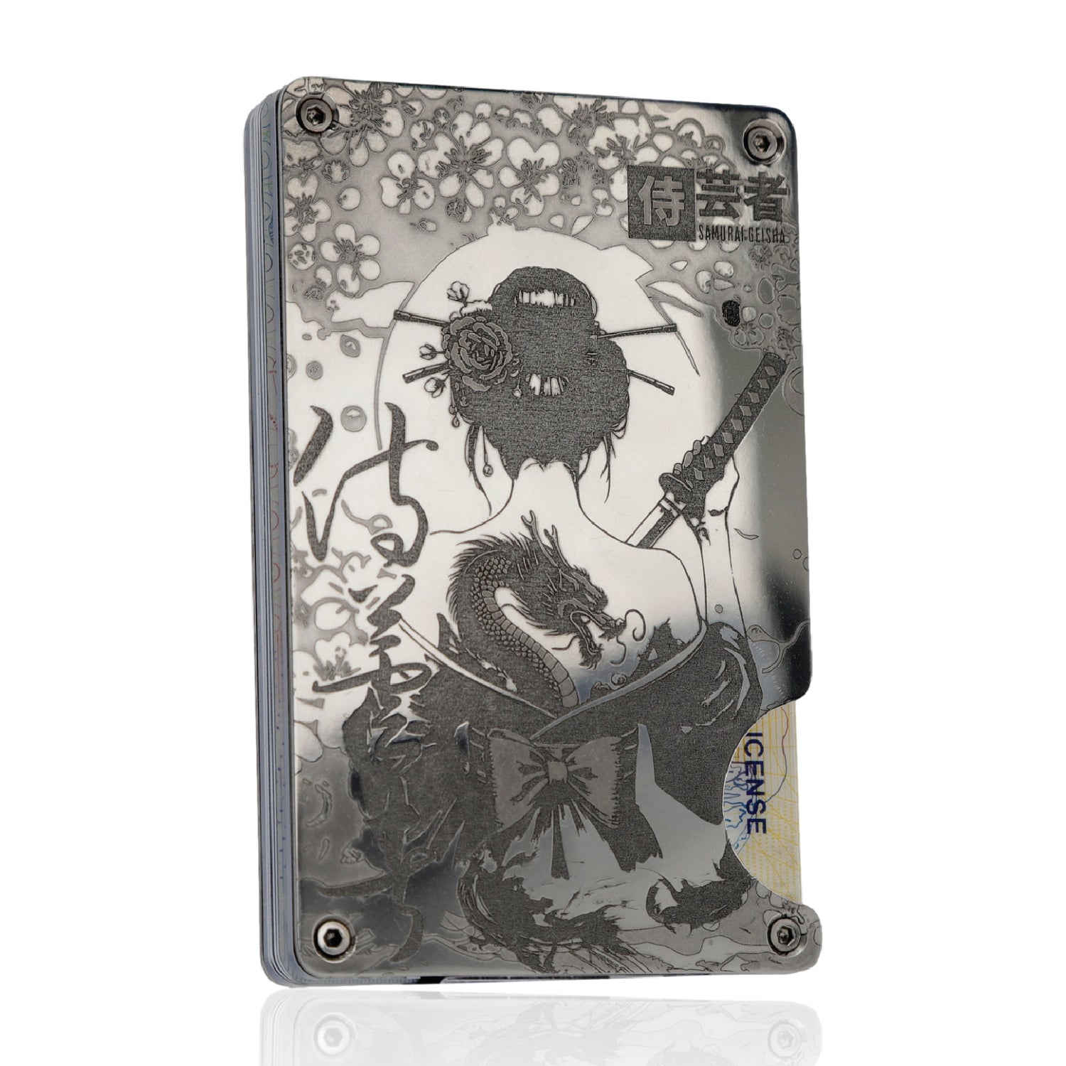 Moxxley MX-110 slim metal credit card holder – 316 stainless steel minimalist wallet