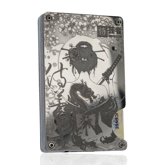 Moxxley MX-110 slim metal credit card holder – 316 stainless steel minimalist wallet