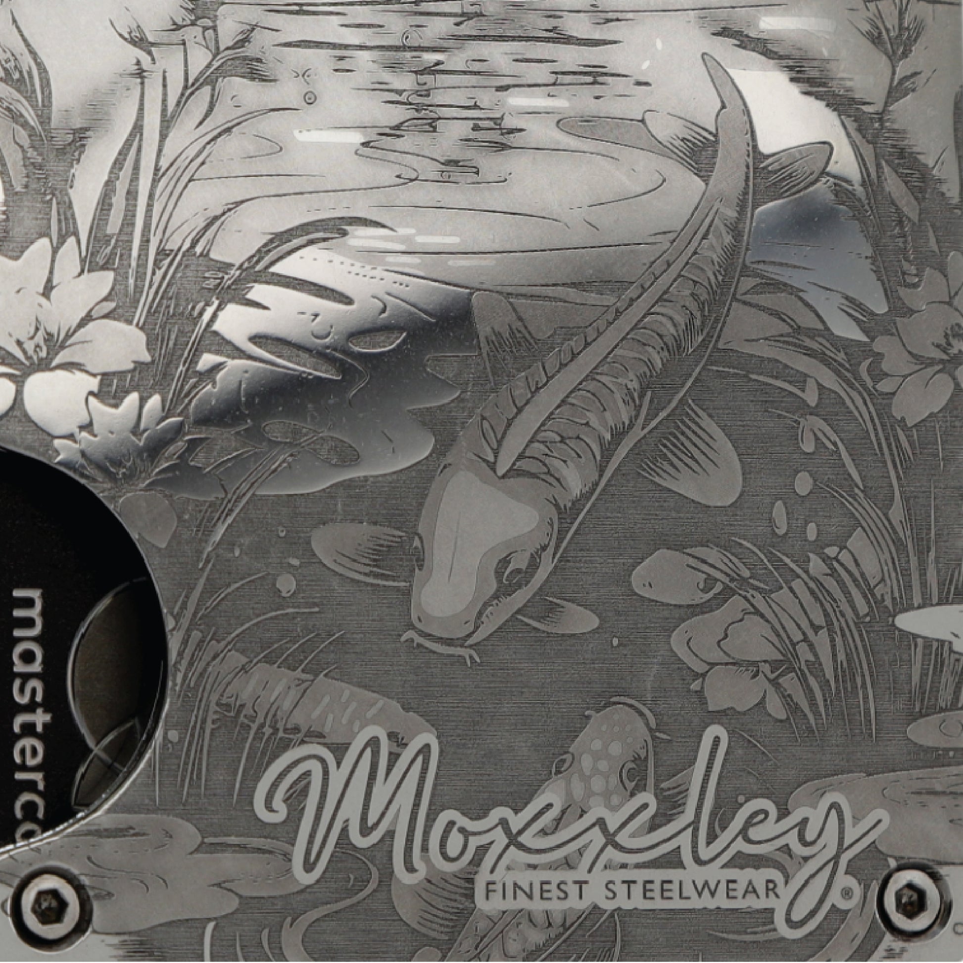 Moxxley MX-110 slim metal credit card holder – 316 stainless steel minimalist wallet