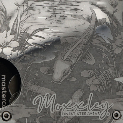 Moxxley MX-110 slim metal credit card holder – 316 stainless steel minimalist wallet