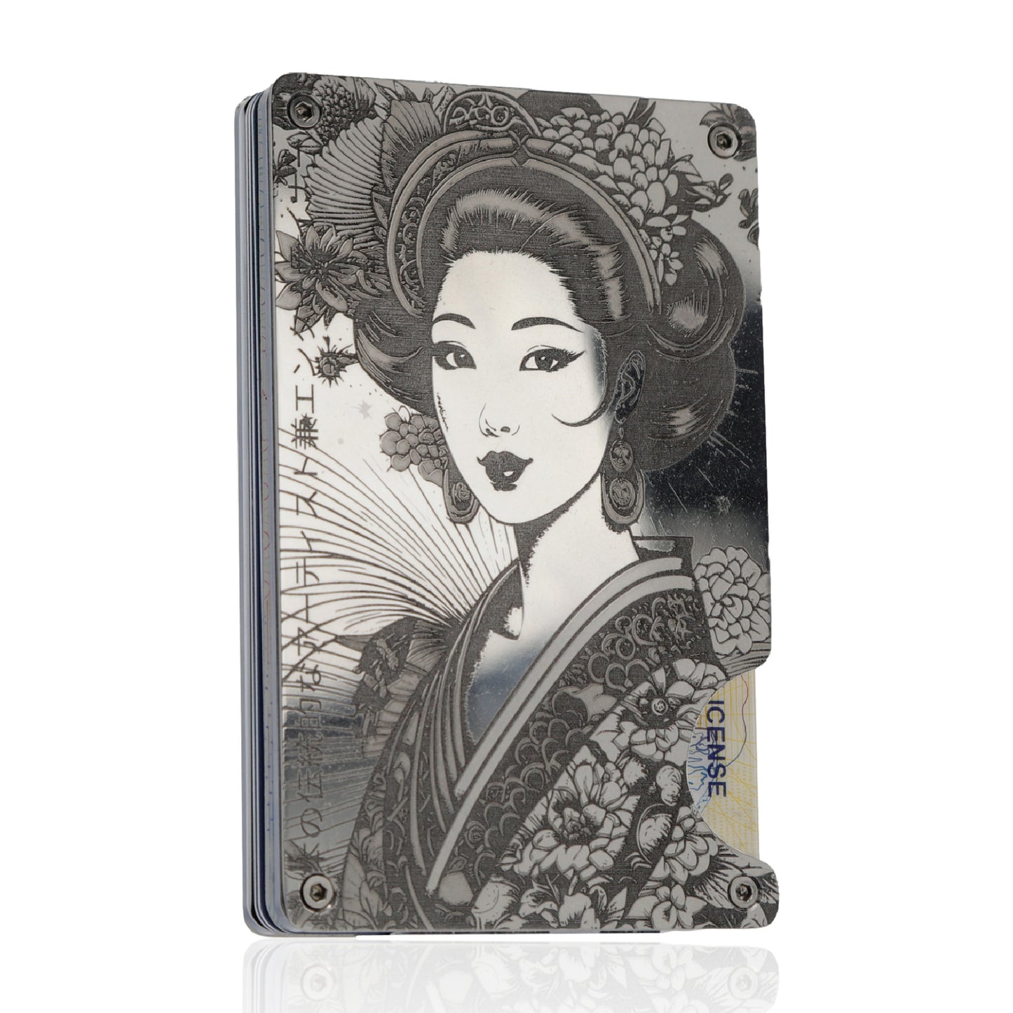Moxxley MX-112 slim metal credit card holder – 316 stainless steel minimalist wallet