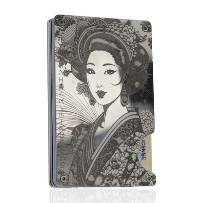 Moxxley MX-112 slim metal credit card holder – 316 stainless steel minimalist wallet