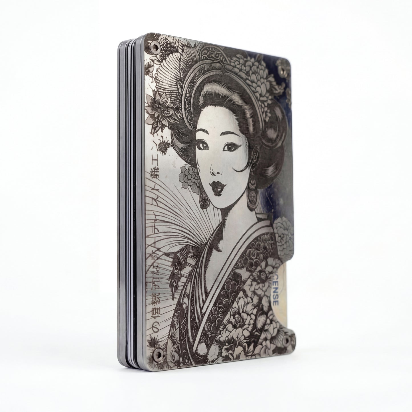 Moxxley MX-112 slim metal credit card holder – 316 stainless steel minimalist wallet