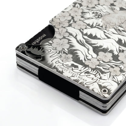 Moxxley MX-112 slim metal credit card holder – 316 stainless steel minimalist wallet