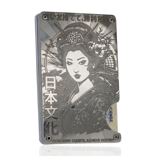 Moxxley MX-113 slim metal credit card holder – 316 stainless steel minimalist wallet