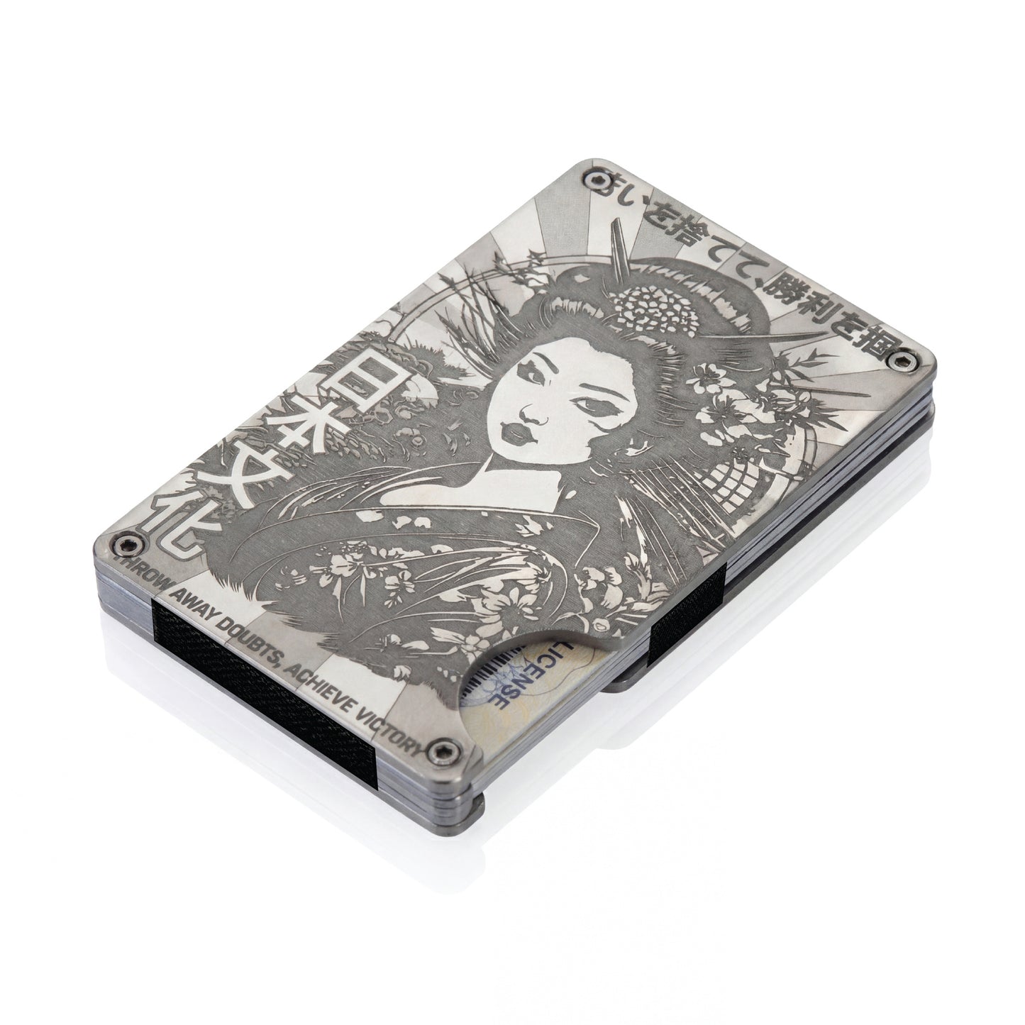 Moxxley MX-113 slim metal credit card holder – 316 stainless steel minimalist wallet