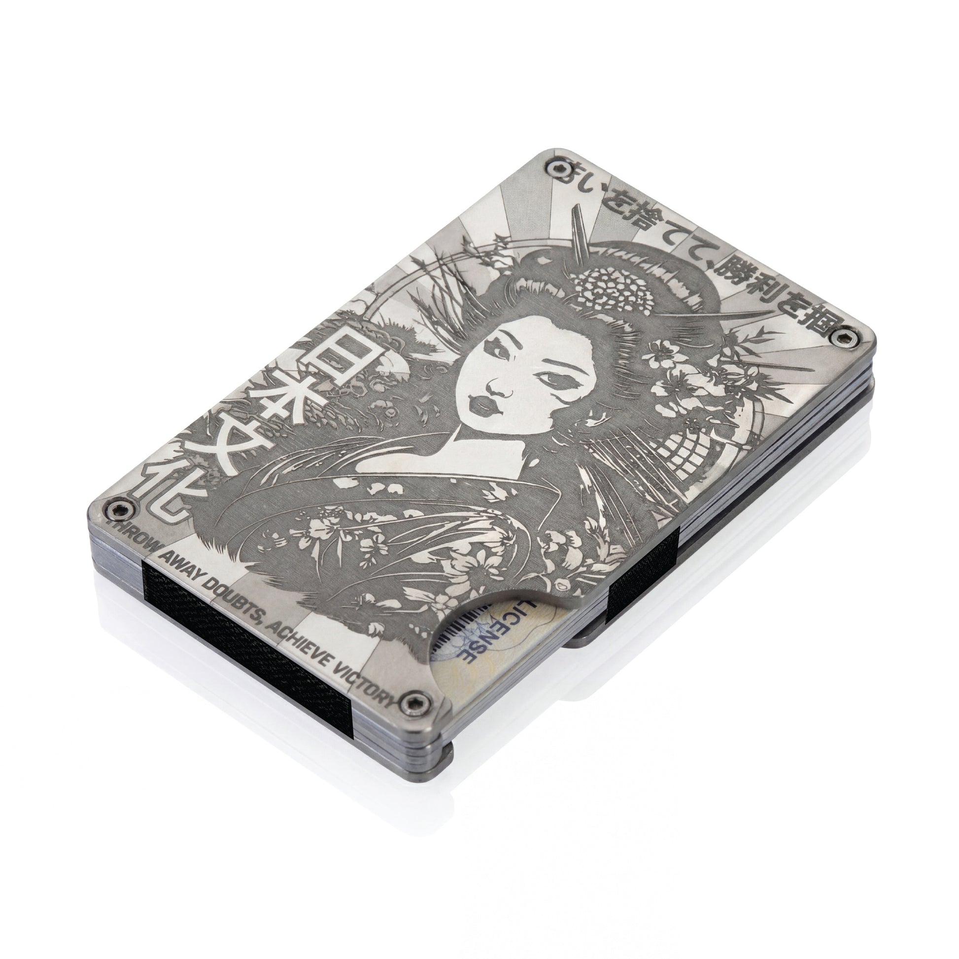 Moxxley MX-113 slim metal credit card holder – 316 stainless steel minimalist wallet