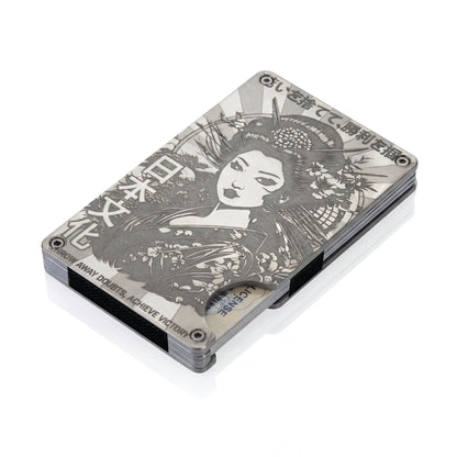 Moxxley MX-113 slim metal credit card holder – 316 stainless steel minimalist wallet