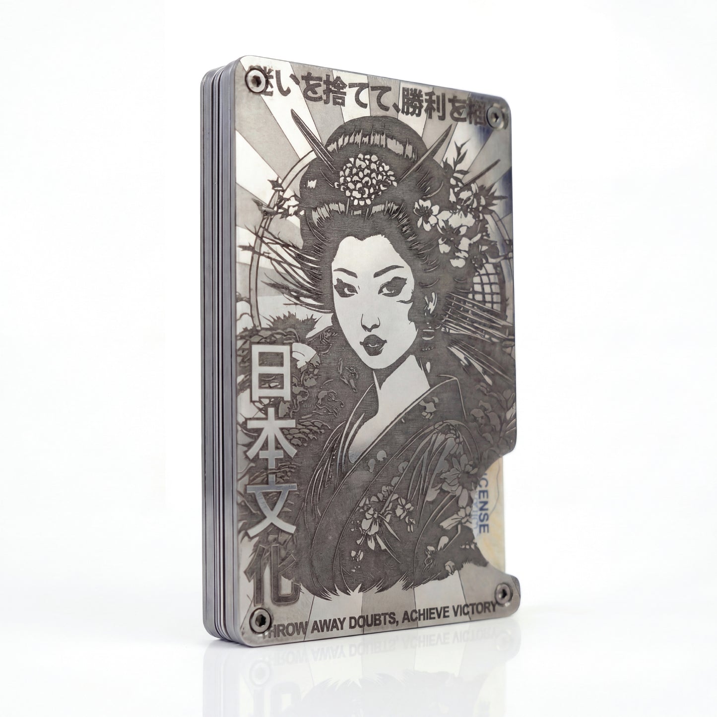 Moxxley MX-113 slim metal credit card holder – 316 stainless steel minimalist wallet