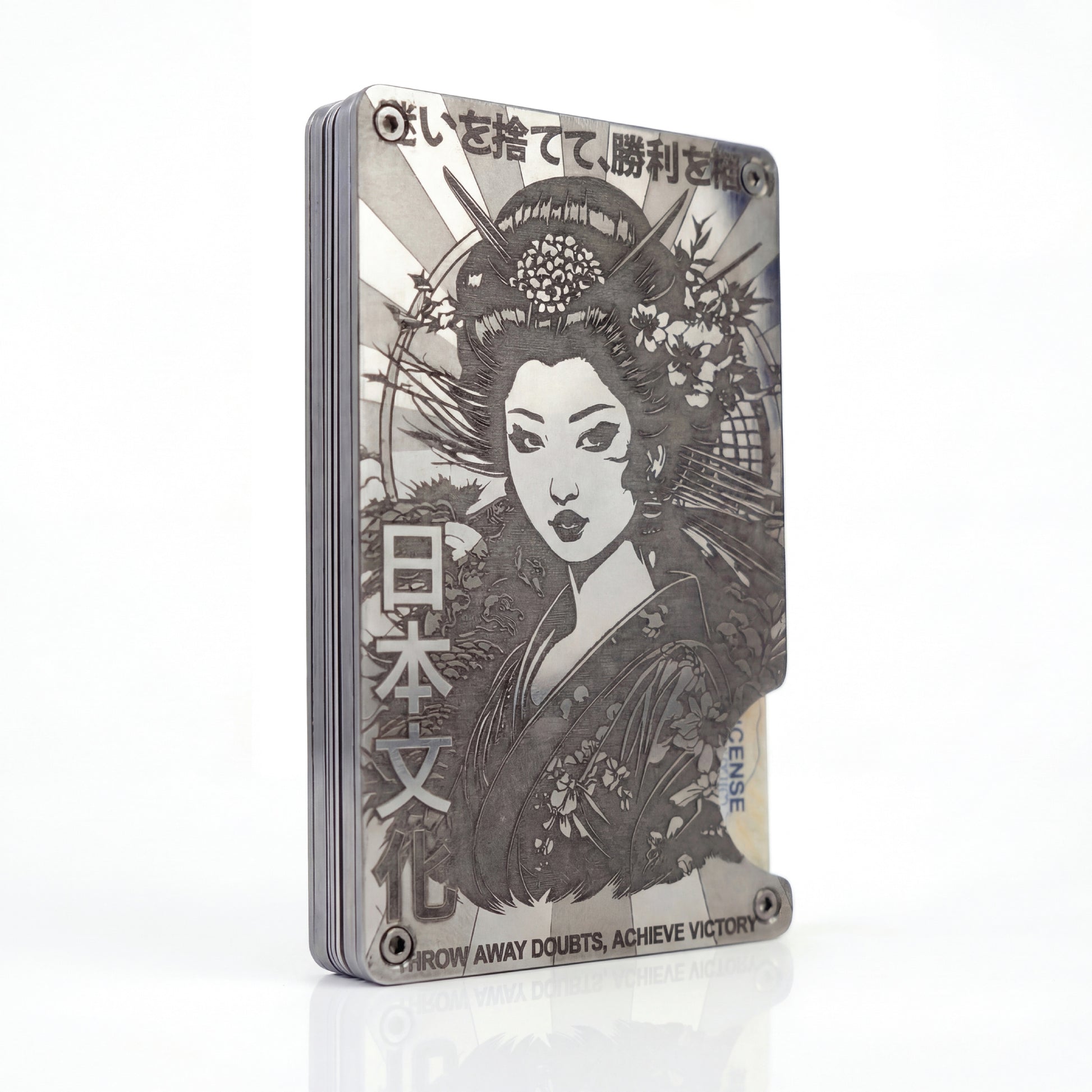 Moxxley MX-113 slim metal credit card holder – 316 stainless steel minimalist wallet