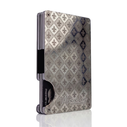 Moxxley MX-200 slim metal credit card holder – 316 stainless steel minimalist wallet