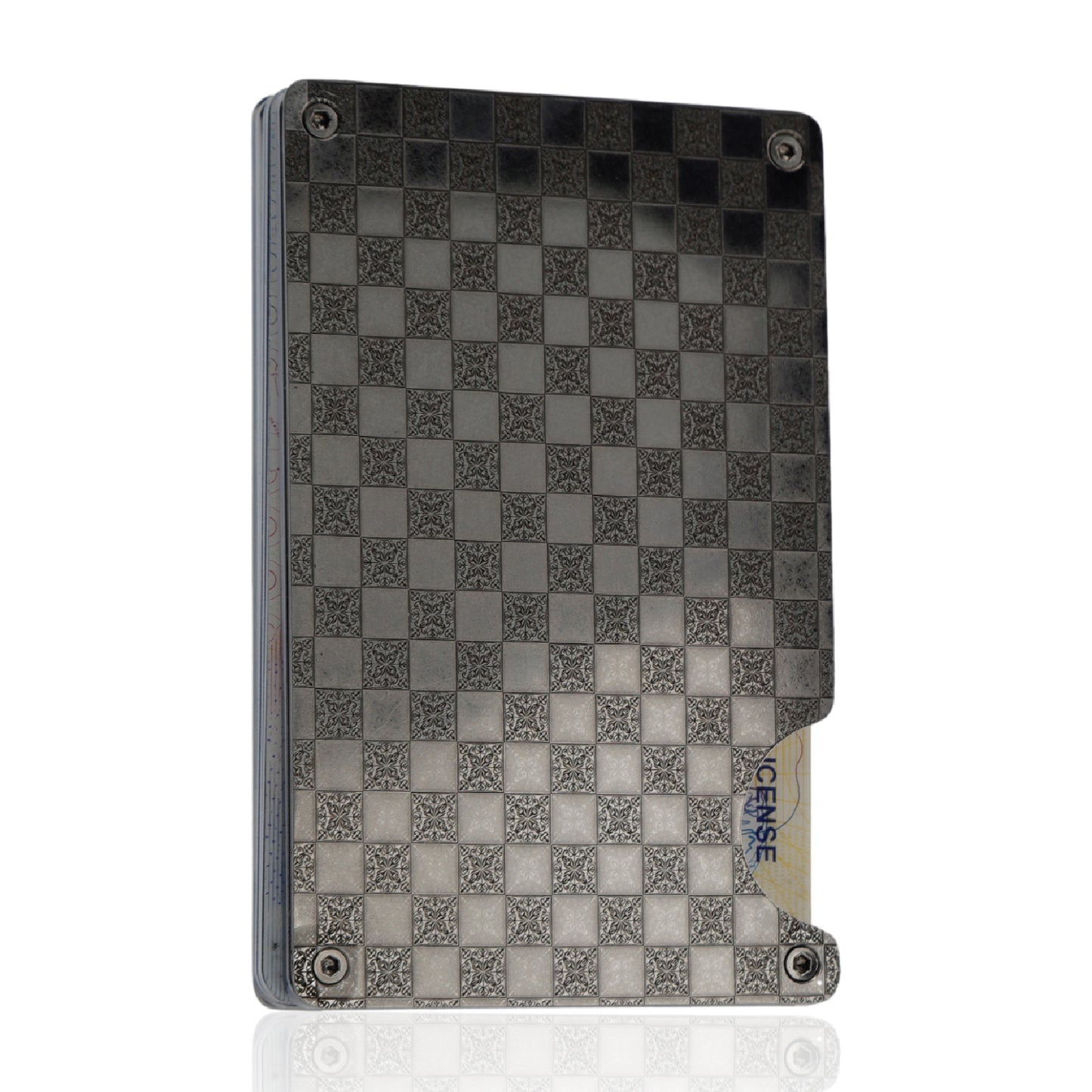 Moxxley MX-204 slim metal credit card holder – 316 stainless steel minimalist wallet