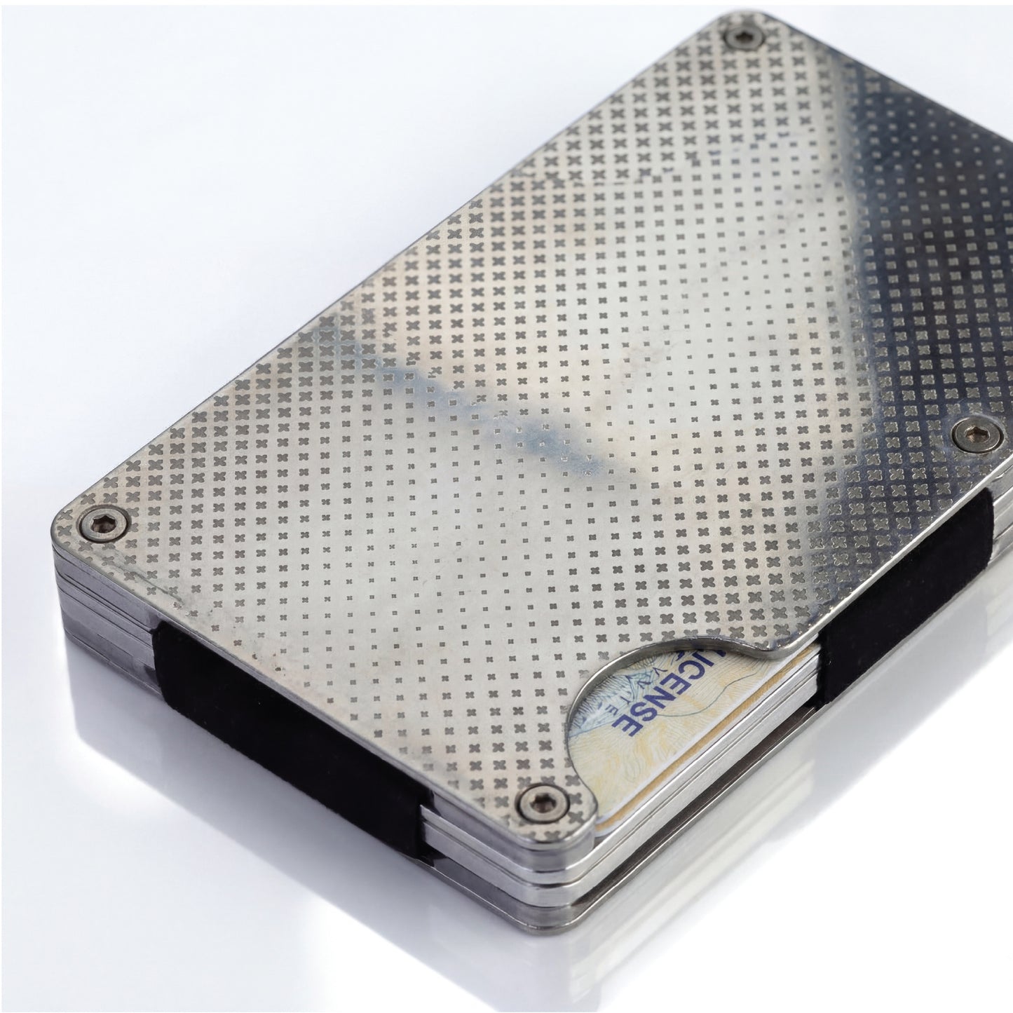 Moxxley MX-219 slim metal credit card holder – 316 stainless steel minimalist wallet