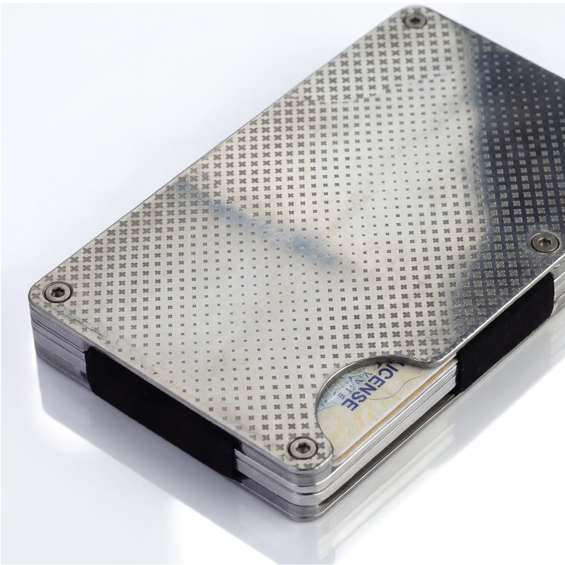 Moxxley MX-219 slim metal credit card holder – 316 stainless steel minimalist wallet