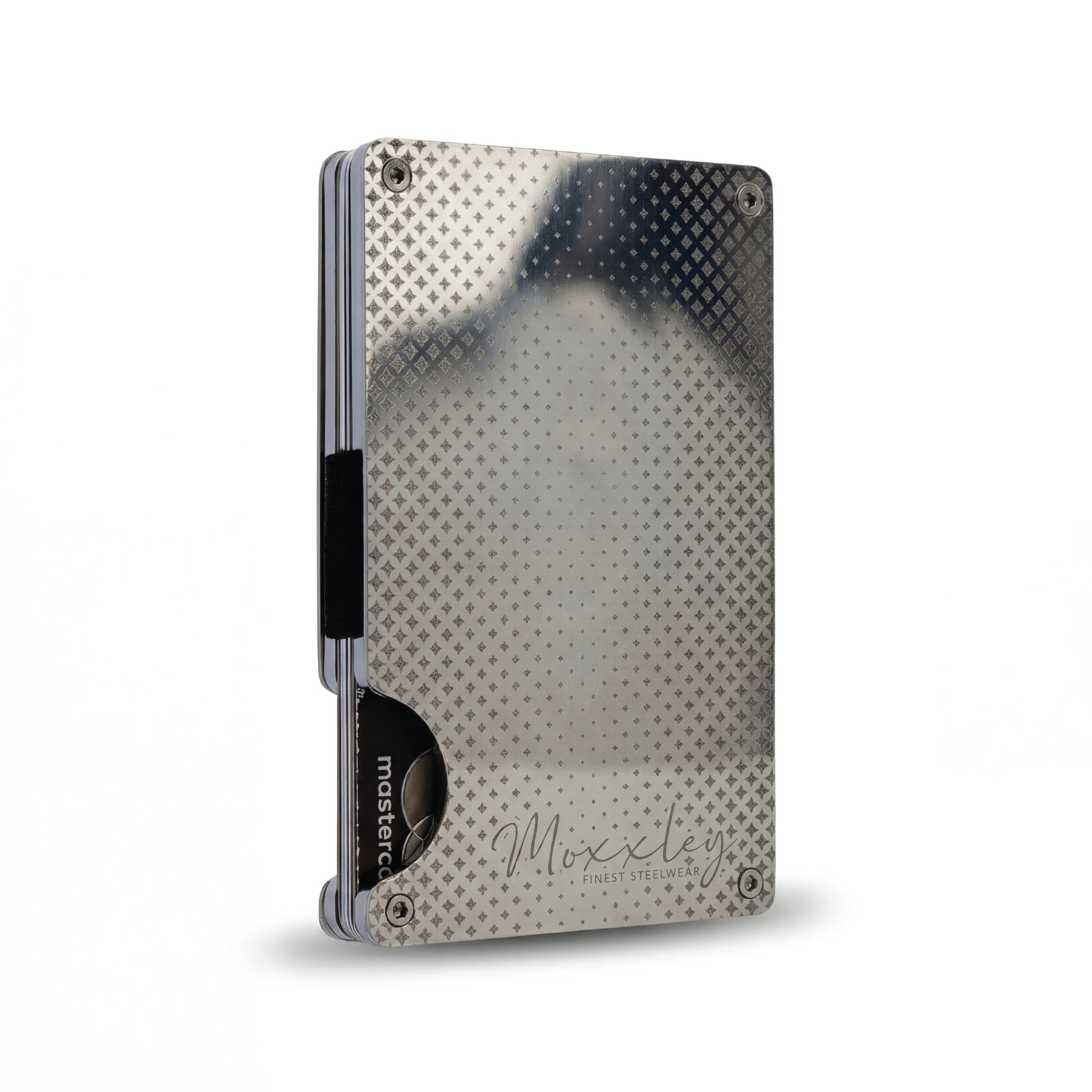 Moxxley MX-219 slim metal credit card holder – 316 stainless steel minimalist wallet