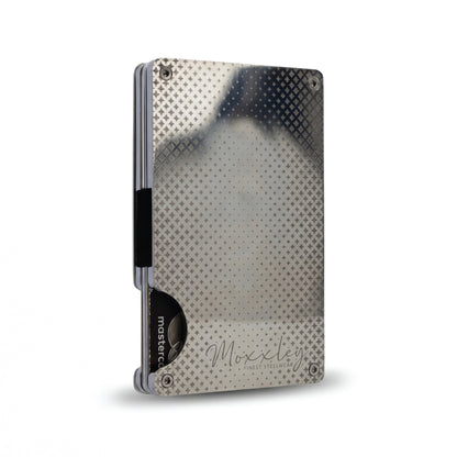 Moxxley MX-219 slim metal credit card holder – 316 stainless steel minimalist wallet
