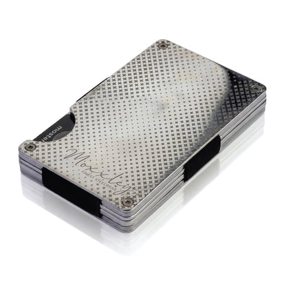 Moxxley MX-219 slim metal credit card holder – 316 stainless steel minimalist wallet