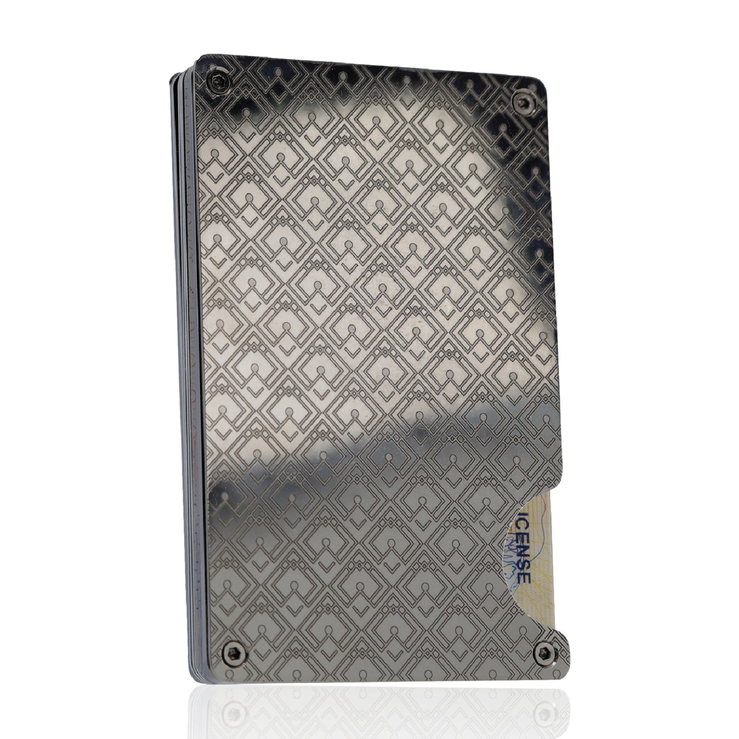 Moxxley MX-231 slim metal credit card holder – 316 stainless steel minimalist wallet