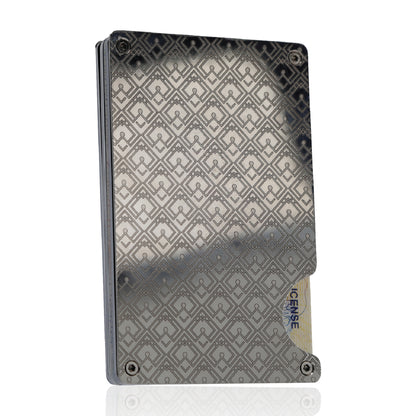 Moxxley MX-231 slim metal credit card holder – 316 stainless steel minimalist wallet