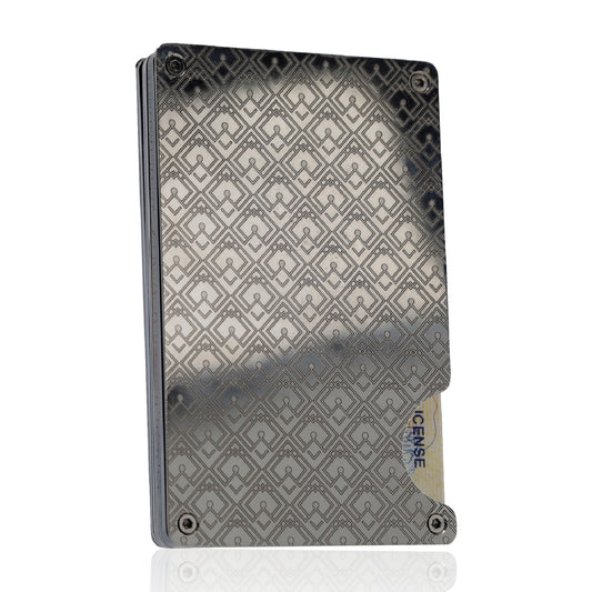 Moxxley MX-231 slim metal credit card holder – 316 stainless steel minimalist wallet