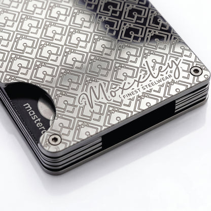 Moxxley MX-231 slim metal credit card holder – 316 stainless steel minimalist wallet