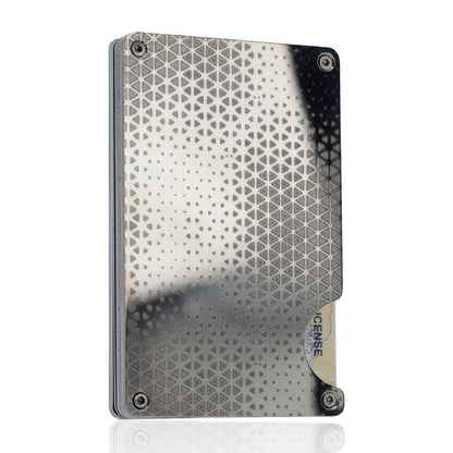 Moxxley MX-300 slim metal credit card holder – 316 stainless steel minimalist wallet