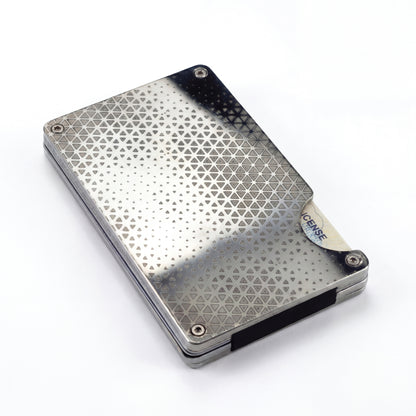 Moxxley MX-300 slim metal credit card holder – 316 stainless steel minimalist wallet