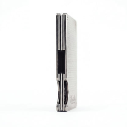 Moxxley MX-300 slim metal credit card holder – 316 stainless steel minimalist wallet
