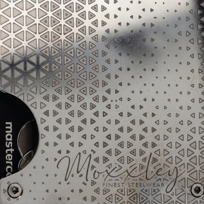 Moxxley MX-300 slim metal credit card holder – 316 stainless steel minimalist wallet