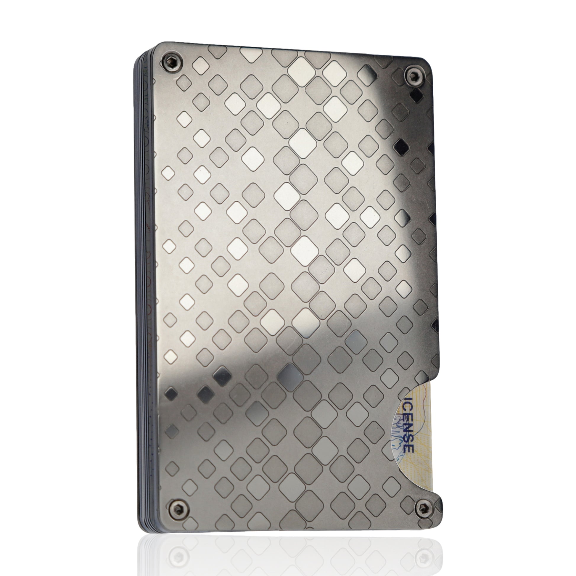 Moxxley MX-301 slim metal credit card holder – 316 stainless steel minimalist wallet