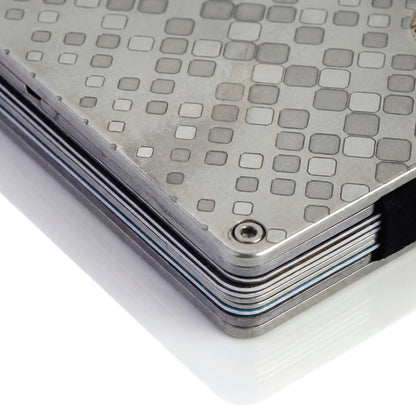 Moxxley MX-301 slim metal credit card holder – 316 stainless steel minimalist wallet