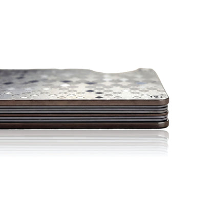 Moxxley MX-301 slim metal credit card holder – 316 stainless steel minimalist wallet