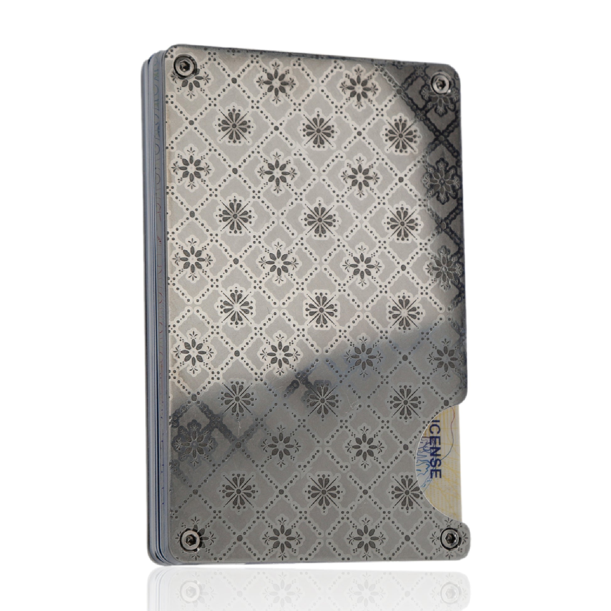 Moxxley MX-302 slim metal credit card holder – 316 stainless steel minimalist wallet