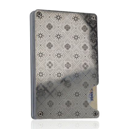 Moxxley MX-302 slim metal credit card holder – 316 stainless steel minimalist wallet