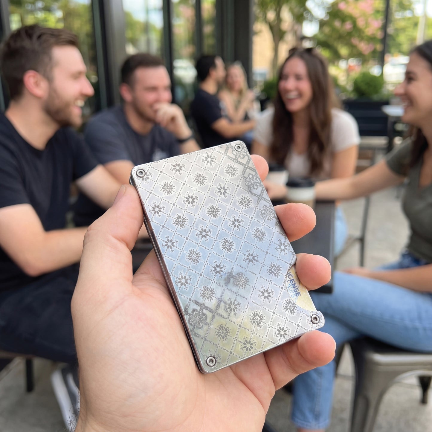 Moxxley MX-302 slim metal credit card holder – 316 stainless steel minimalist wallet