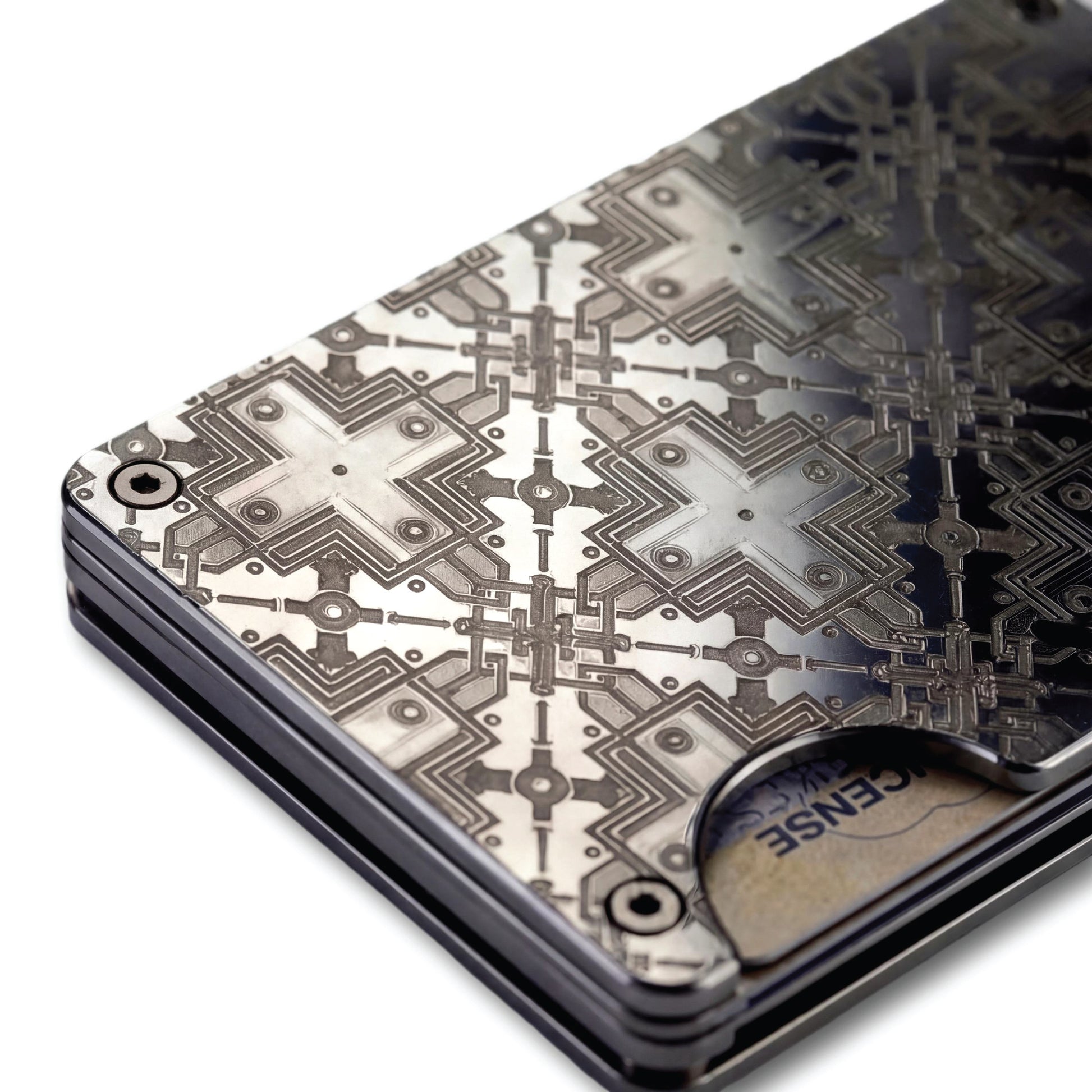 Moxxley MX-304 slim metal credit card holder – 316 stainless steel minimalist wallet