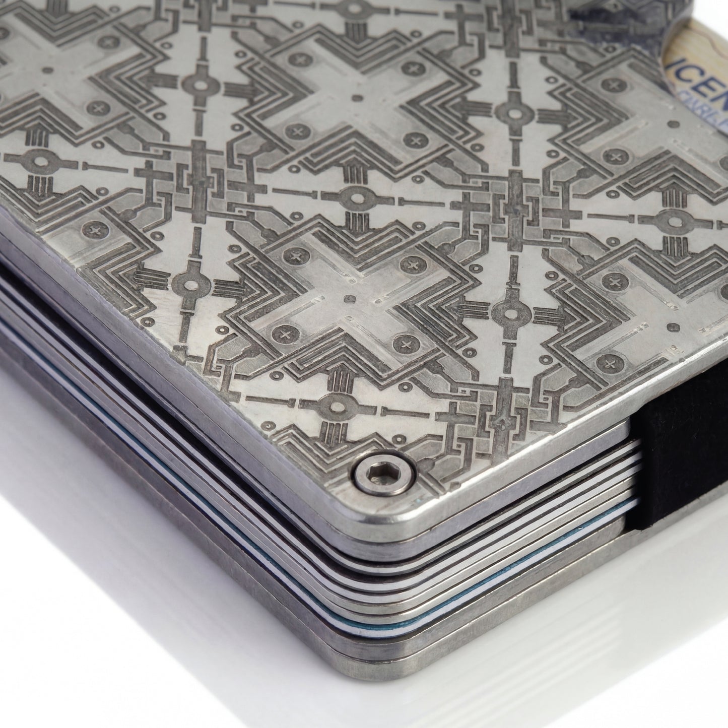 Moxxley MX-304 slim metal credit card holder – 316 stainless steel minimalist wallet