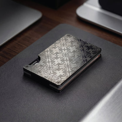 Moxxley MX-304 slim metal credit card holder – 316 stainless steel minimalist wallet