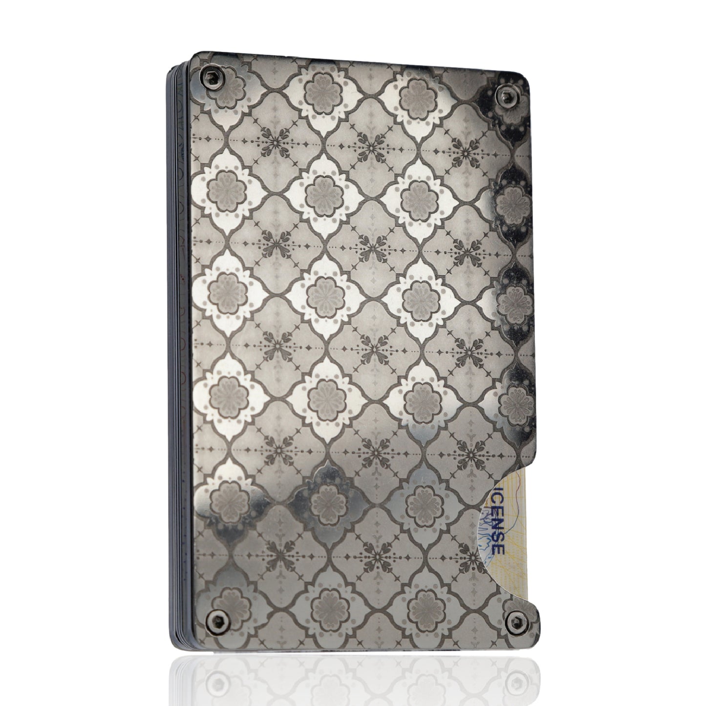 Moxxley MX-305 slim metal credit card holder – 316 stainless steel minimalist wallet