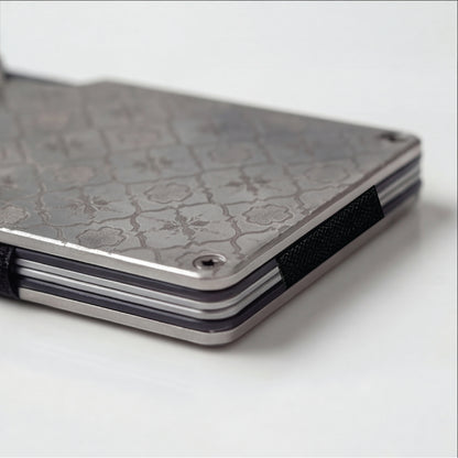 Moxxley MX-305 slim metal credit card holder – 316 stainless steel minimalist wallet