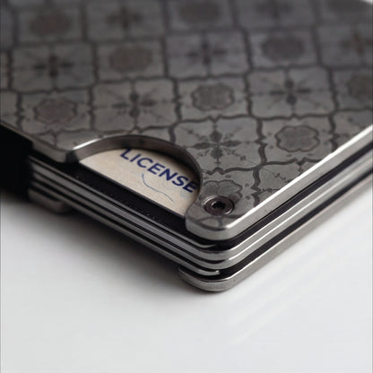 Moxxley MX-305 slim metal credit card holder – 316 stainless steel minimalist wallet