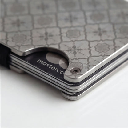 Moxxley MX-305 slim metal credit card holder – 316 stainless steel minimalist wallet
