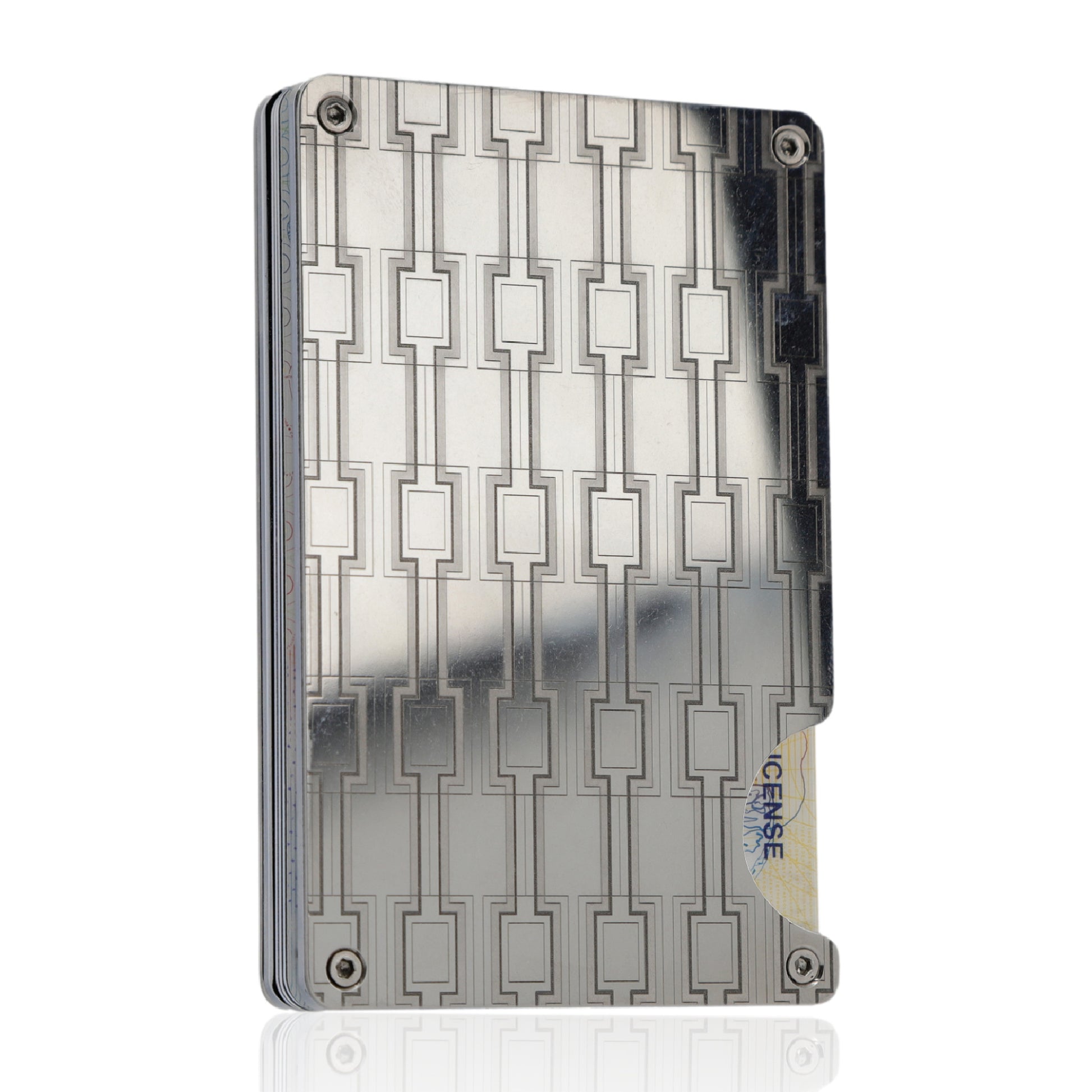 Moxxley MX-306 slim metal credit card holder – 316 stainless steel minimalist wallet