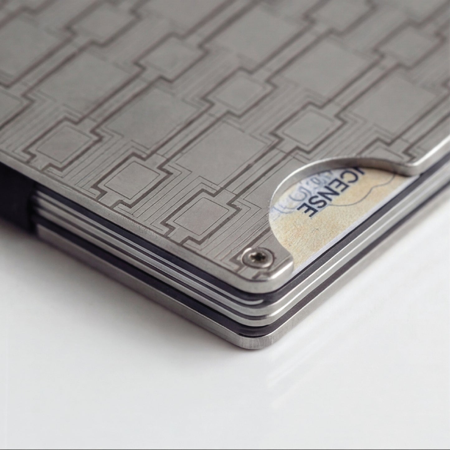Moxxley MX-306 slim metal credit card holder – 316 stainless steel minimalist wallet