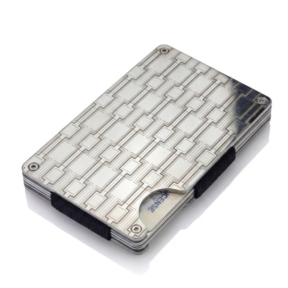 Moxxley MX-306 slim metal credit card holder – 316 stainless steel minimalist wallet