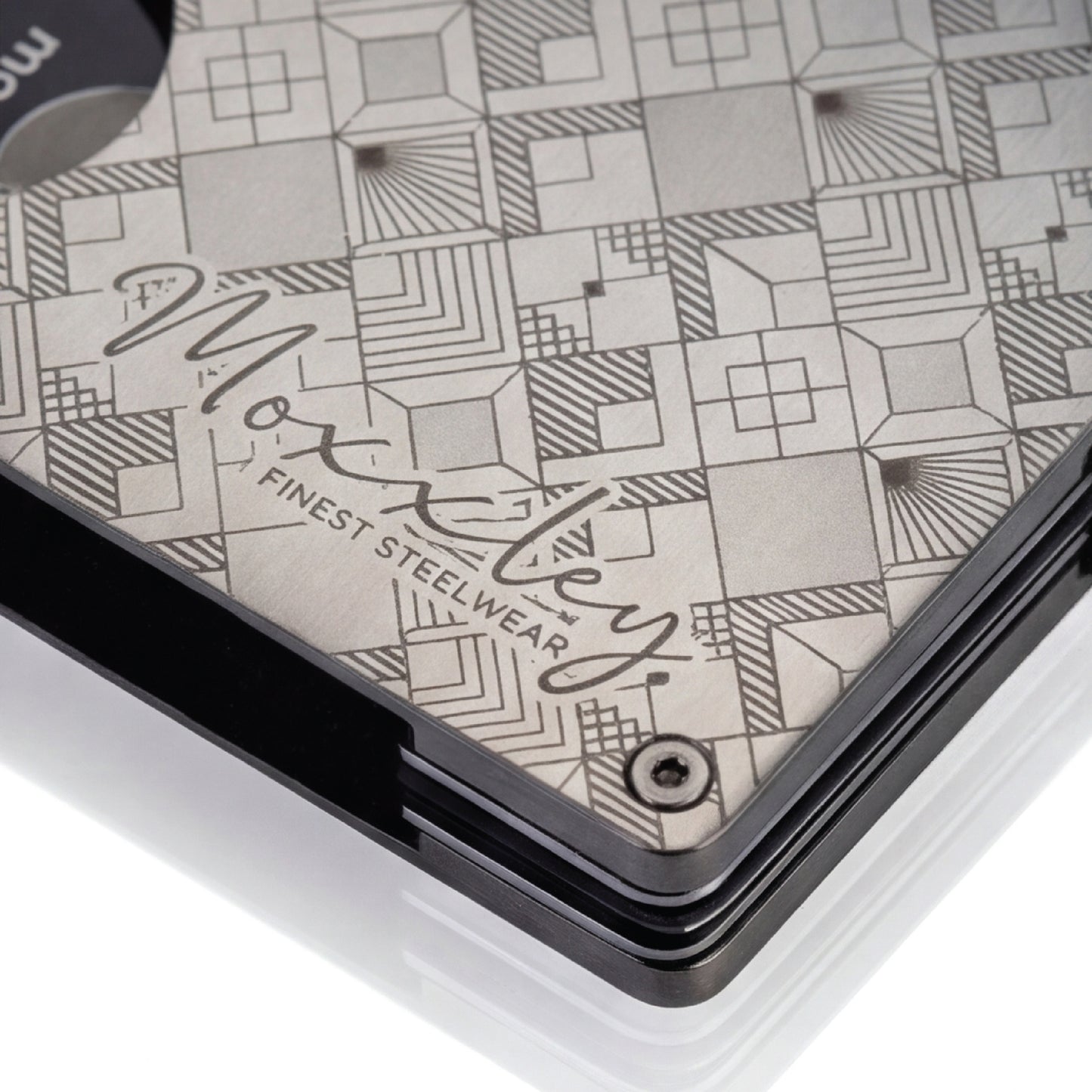 Moxxley MX-307 slim metal credit card holder – 316 stainless steel minimalist wallet