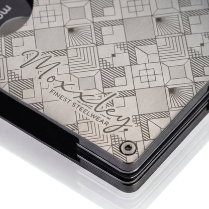 Moxxley MX-307 slim metal credit card holder – 316 stainless steel minimalist wallet