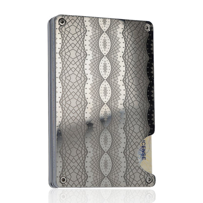 Moxxley MX-308 slim metal credit card holder – 316 stainless steel minimalist wallet